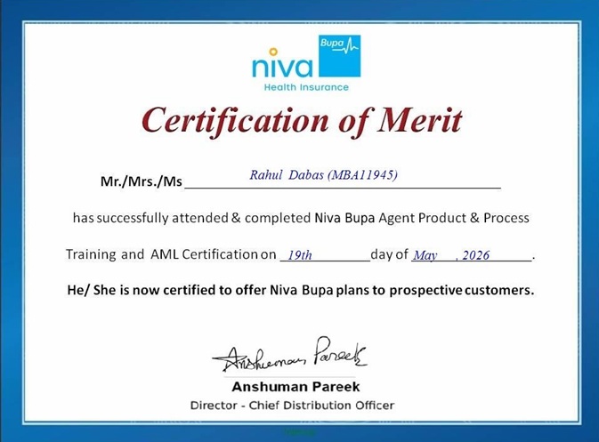 Rahul Dabas Awards and Partnerships — HDFC ERGO, Niva Bupa, Tata AIG, Policybazaar Leadership Recognition Est 2023