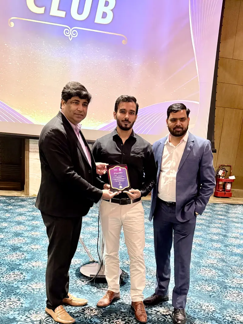 Rahul Dabas Award Certificate — Leadership and Recognition